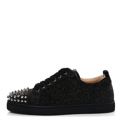 Christian Louboutin Crosta Womens Vieira Spiked Flat Comete Sneakers 41 Black 1 of 10