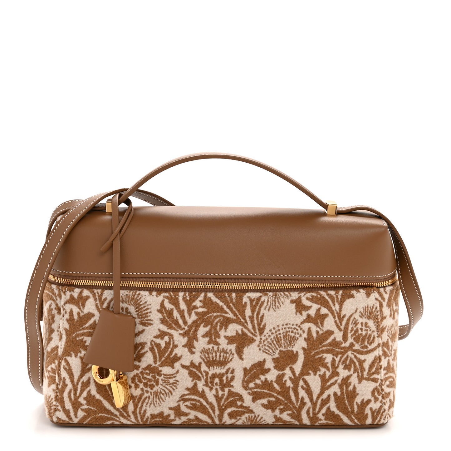 Calfskin Wool Cashmere Close Up Cardo Extra Bag L27 Golden Chestnut Sun Gold