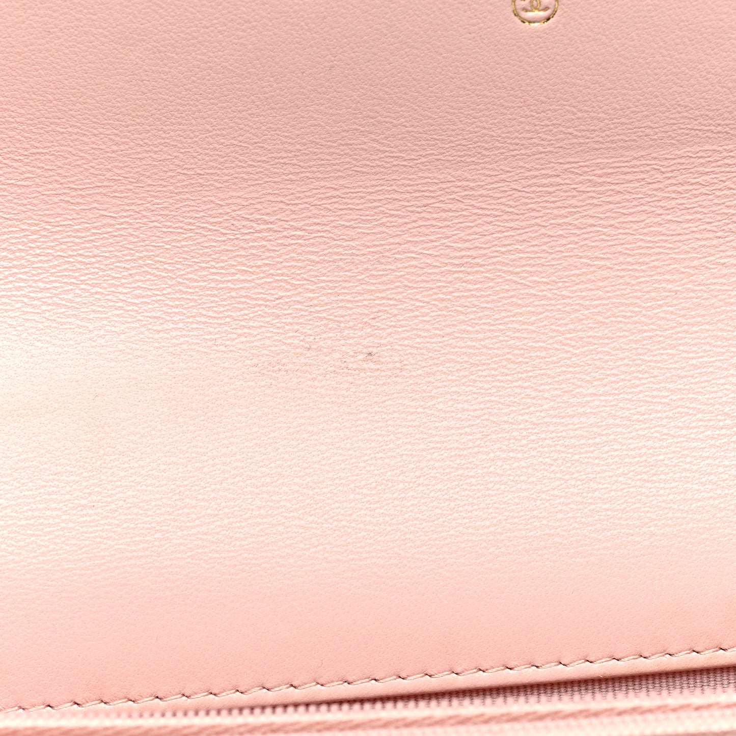 Lambskin Quilted CC Camellia Crush Wallet on Chain WOC Pink