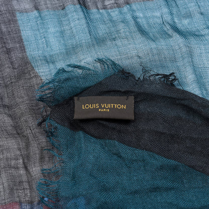 Louis Vuitton Cashmere Silk Leopard Blurry Stole 5 of 5