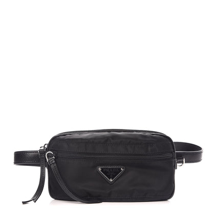 Prada Tessuto Nylon Saffiano Belt Bag Black 1 of 10