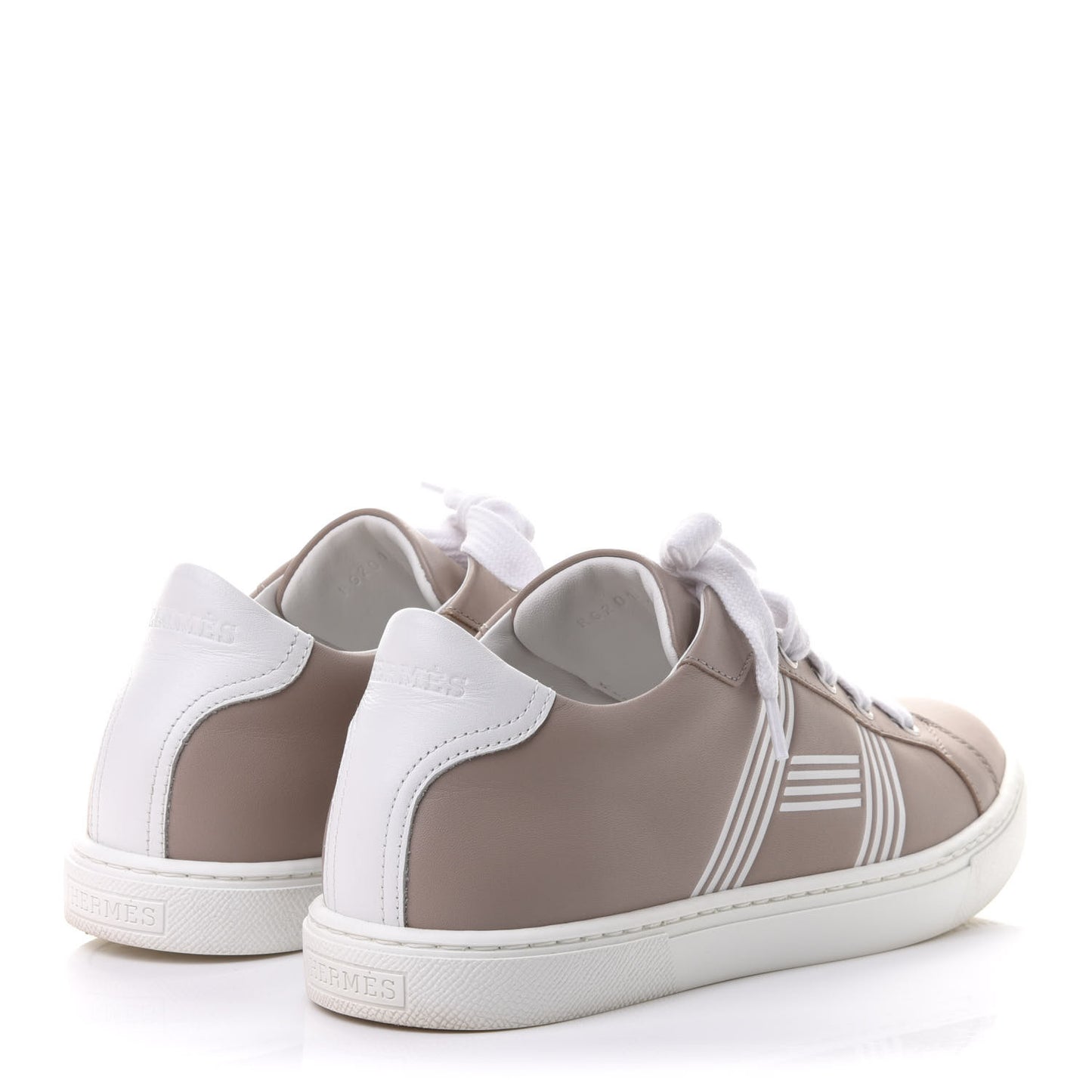 Calfskin Womens Advantage Sneakers 36 Beige Rose