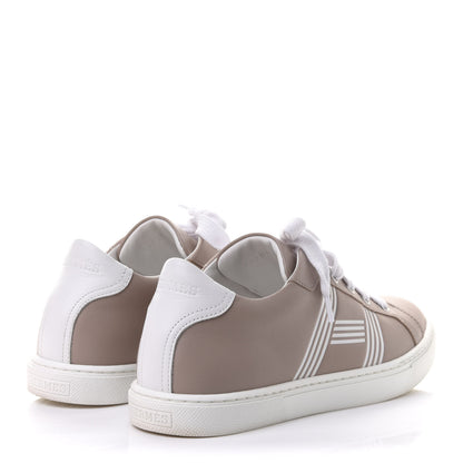 Hermes Calfskin Womens Advantage Sneakers 36 Beige Rose 4 of 10