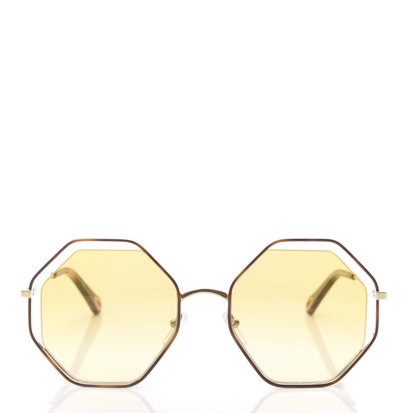 Octagonal Sunglasses CE132S Havana Yellow