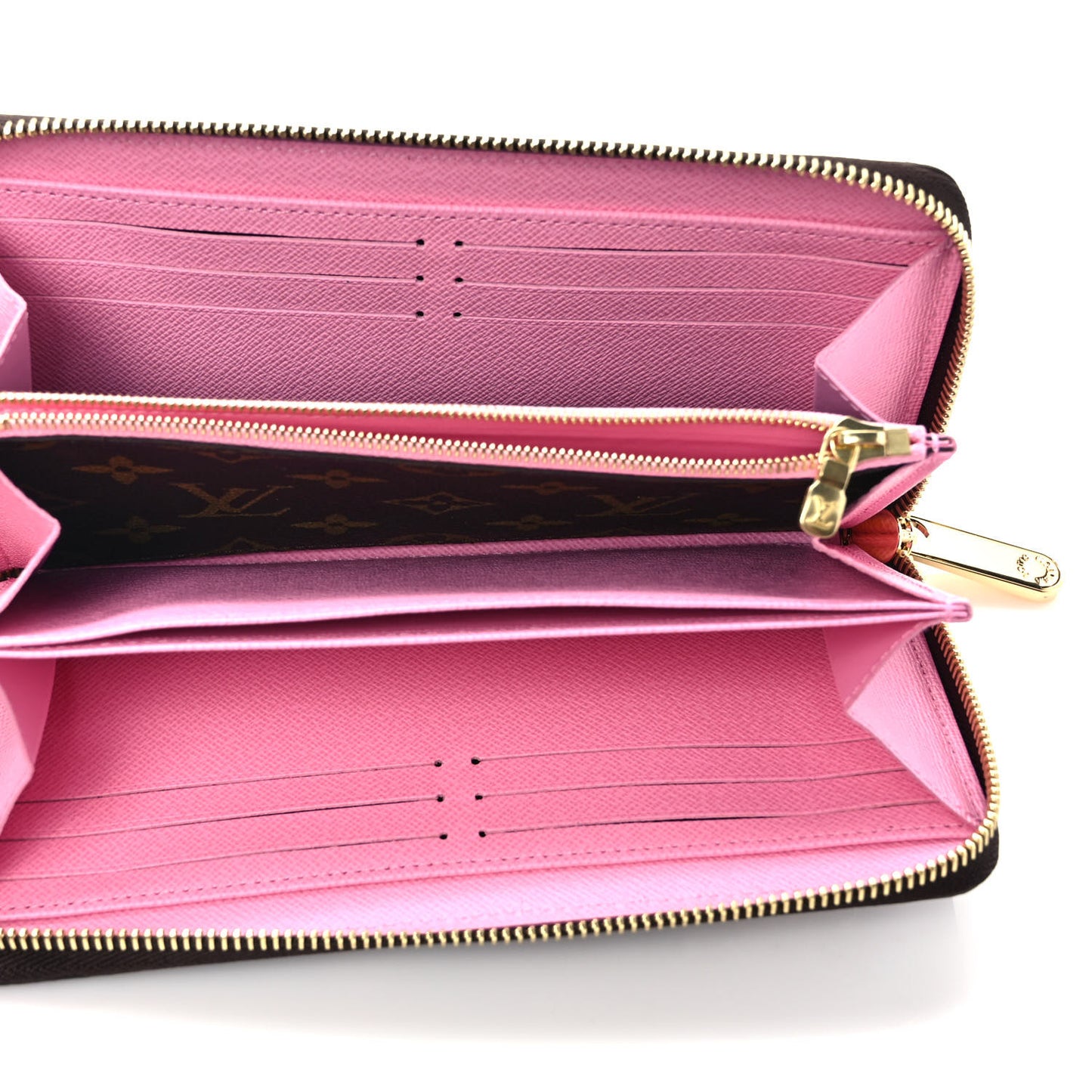 Monogram 2022 Christmas Animation Paris Zippy Wallet Pink