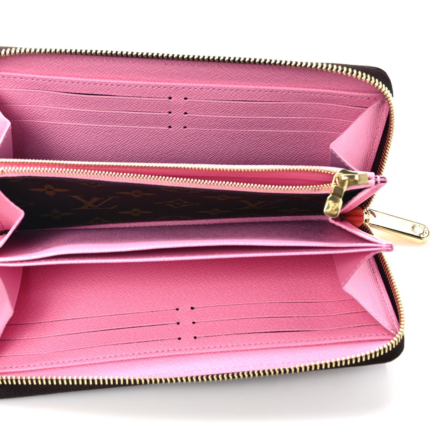 Louis Vuitton Monogram 2022 Christmas Animation Paris Zippy Wallet Pink 5 of 7