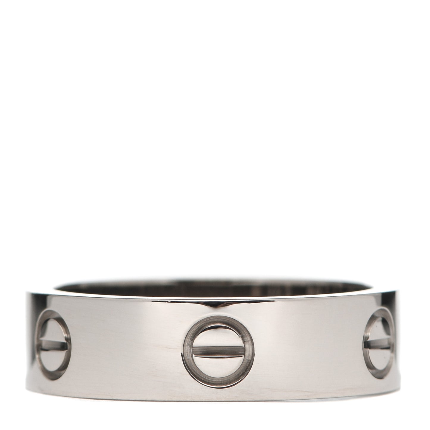 18K White Gold 6mm LOVE Ring 61 9.5