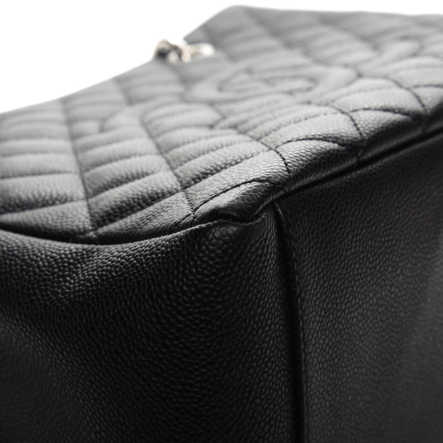 Chanel Caviar Quilted Grand Shopping Tote GST Black 9 of 12