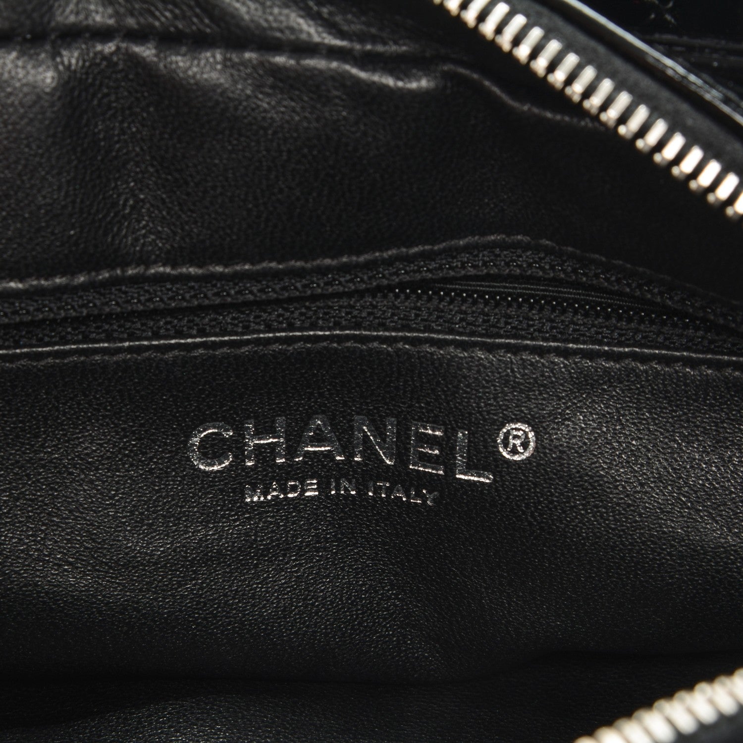 Chanel Patent Quilted Tote Black 6 of 7