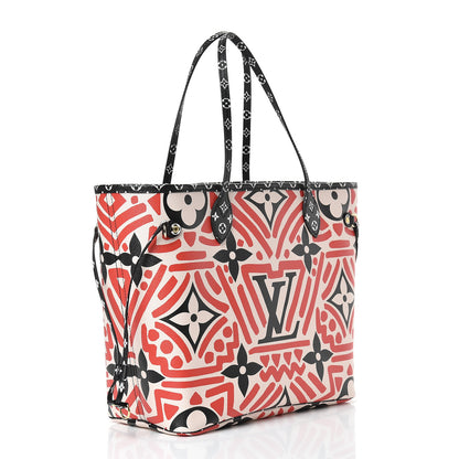 Louis Vuitton Monogram Giant Crafty Neverfull MM Creme Rouge Black 2 of 9