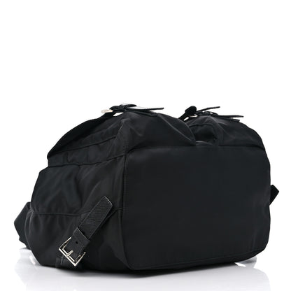 Prada Nylon Vela Saffiano Medium Backpack Black 4 of 8