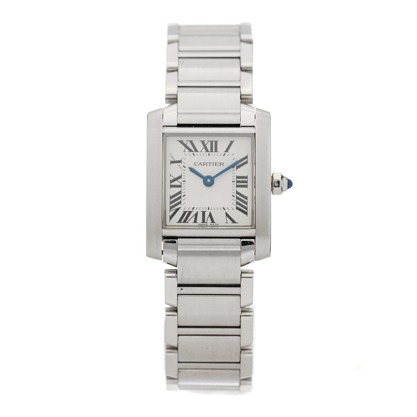 Stainless Steel 20mm Tank Francaise Quartz Watch