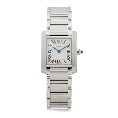 Cartier Stainless Steel 20mm Tank Francaise Quartz Watch 1 of 5