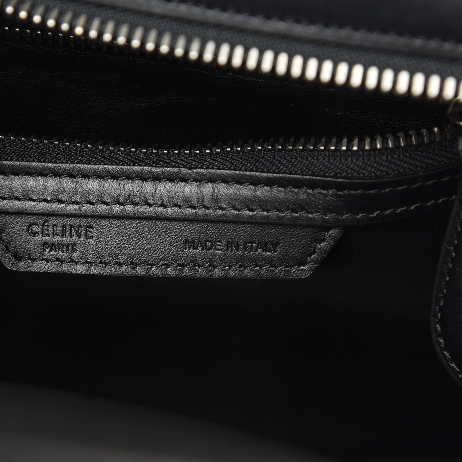 Celine Grained Baby Calfskin Nubuck Micro Tri-Color Luggage White 6 of 15