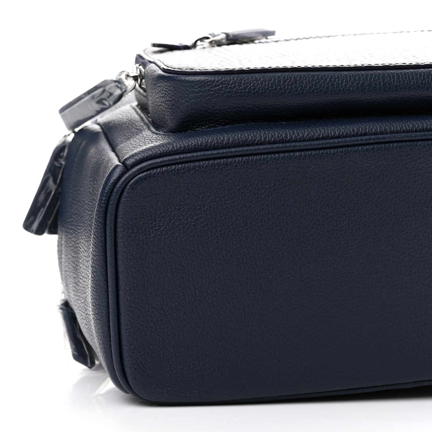 MCM Calfskin Visetos Floral Leopard Klassik Small Stark Backpack Blue Black 9 of 11