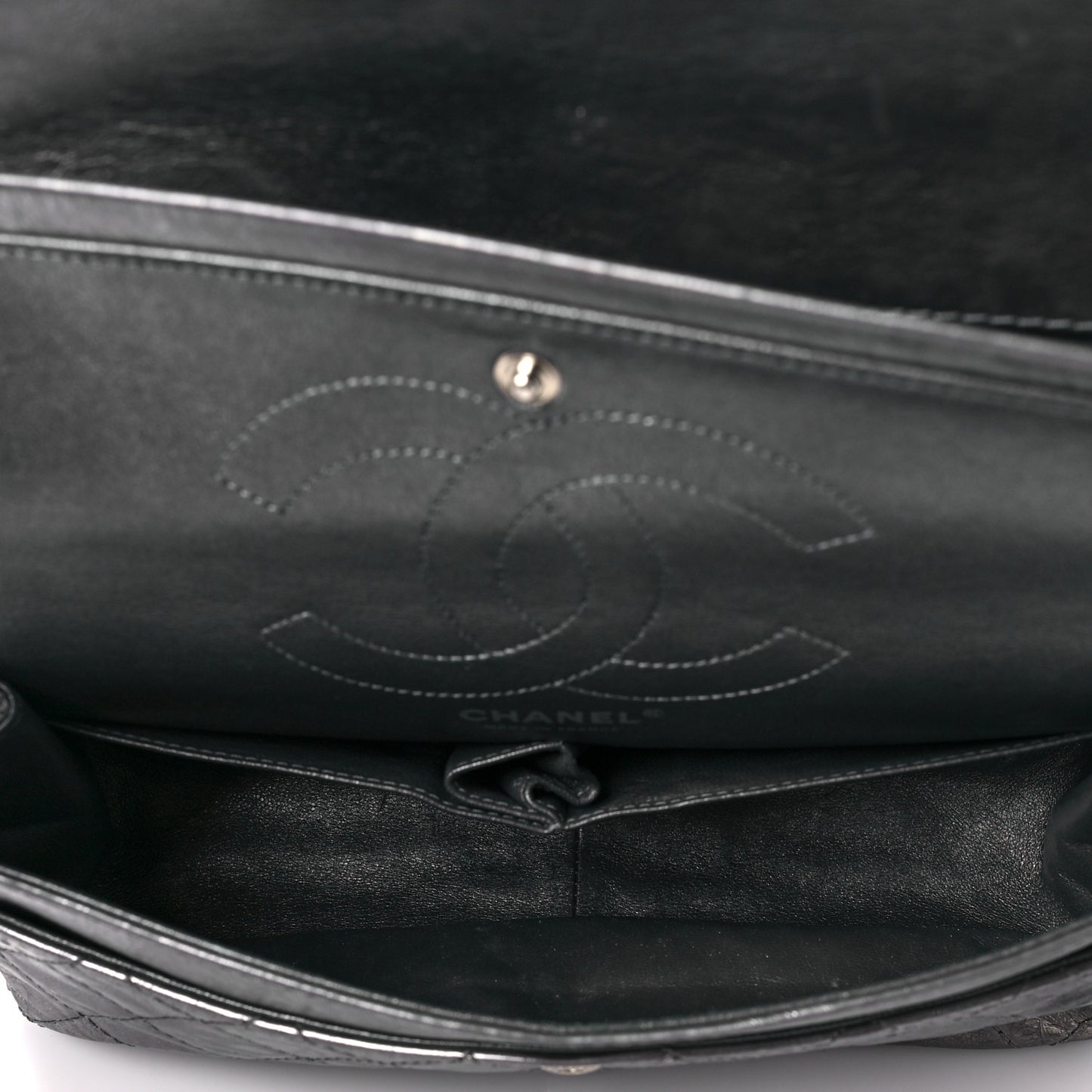 Metallic Aged Calfskin Quilted 2.55 Reissue 226 Flap Silver