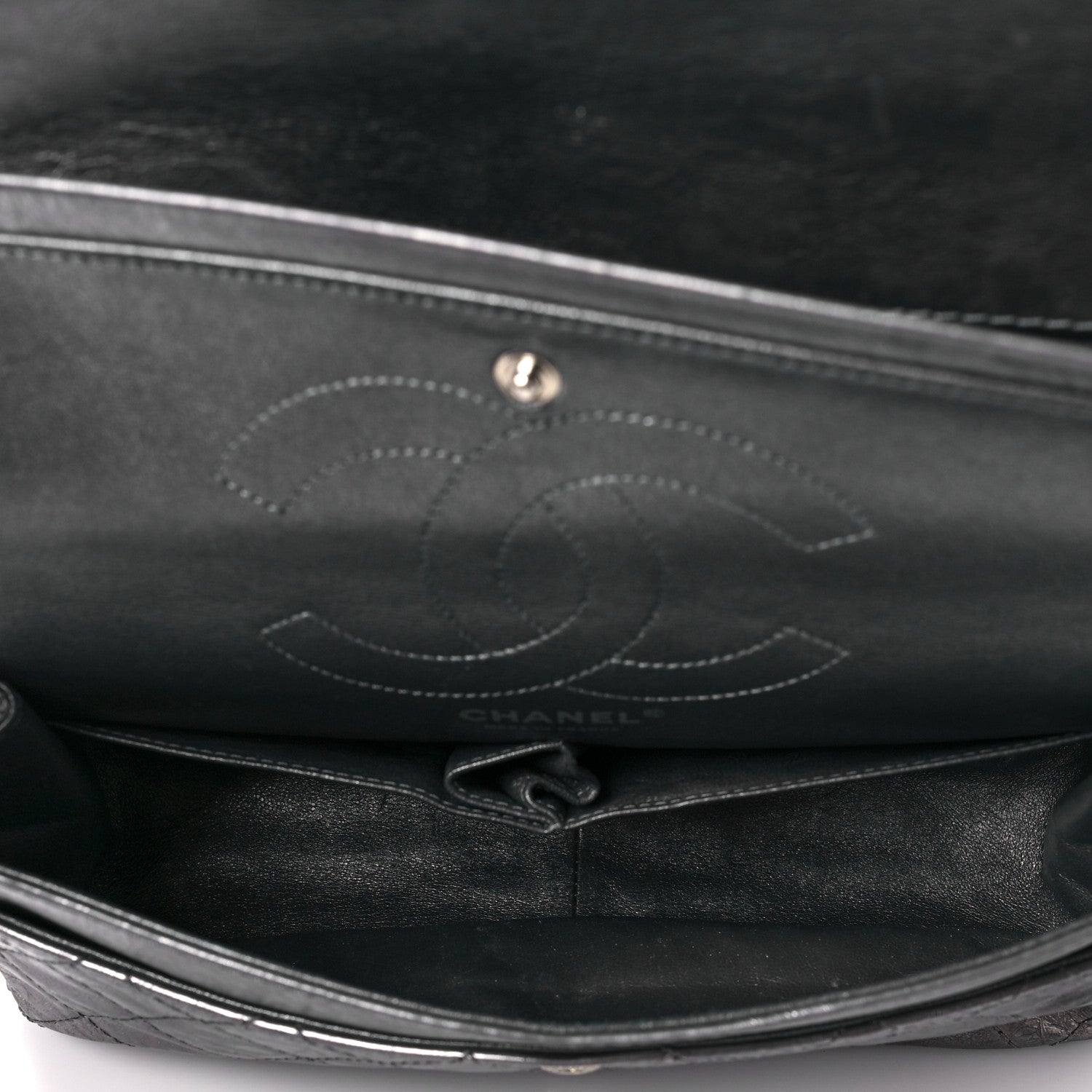 Chanel Metallic Aged Calfskin Quilted 2.55 Reissue 226 Flap Silver 6 of 8