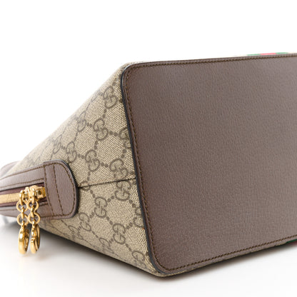 Gucci GG Supreme Monogram Web Medium Ophidia Top Handle Dome Bag Brown 11 of 12