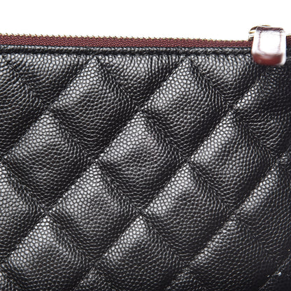 Chanel Caviar Quilted Small Cosmetic Case Black 8 of 9