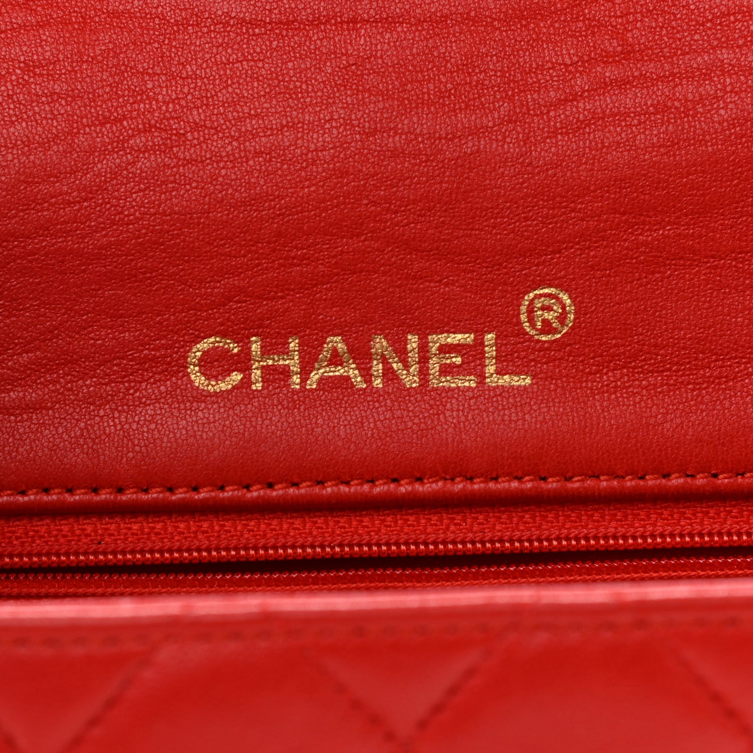 Chanel Lambskin Quilted Mini Square Flap Red 5 of 12
