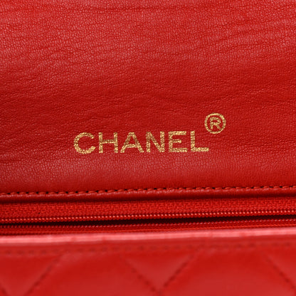 Chanel Lambskin Quilted Mini Square Flap Red 5 of 12