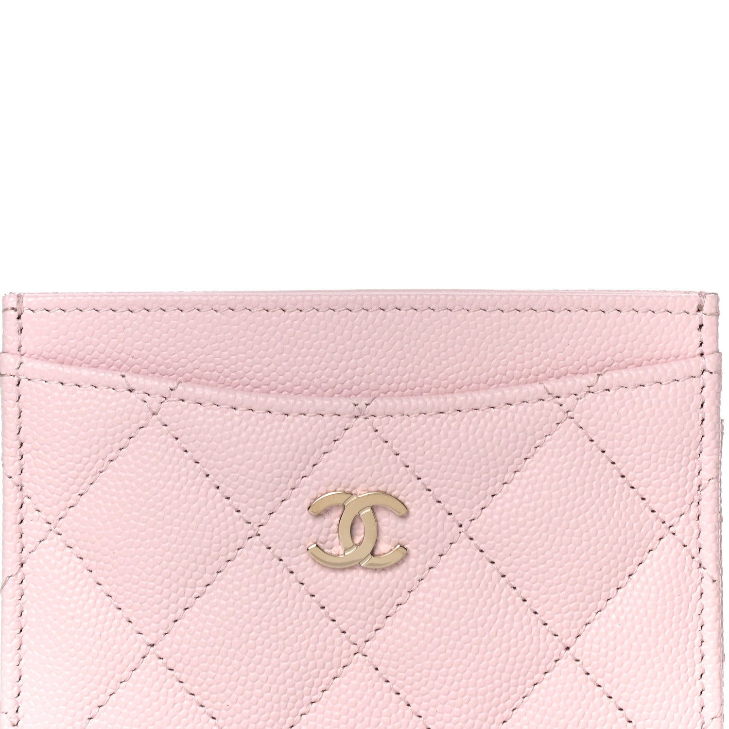 Chanel Caviar Quilted Card Holder Pink 9 of 12
