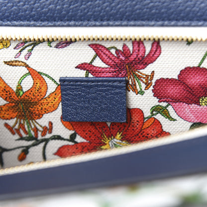 Gucci Canvas Medium Flora Tote White Multicolor Blue Agata 7 of 11