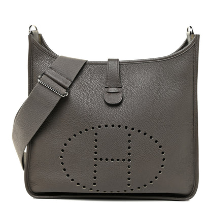 Hermes Taurillon Clemence Evelyne III GM Etain 1 of 14