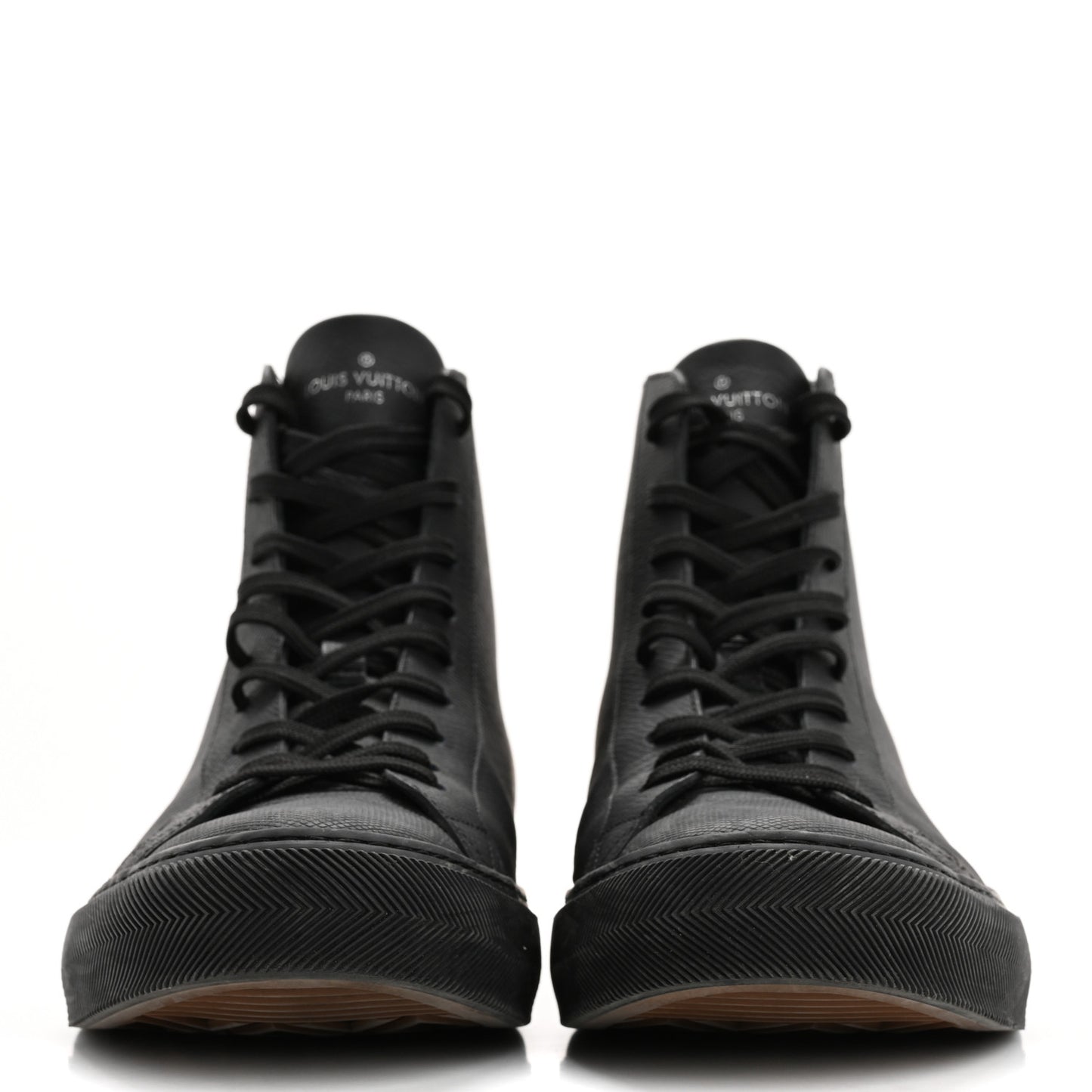 Calfskin LV Tattoo Sneaker Boots 8 Black