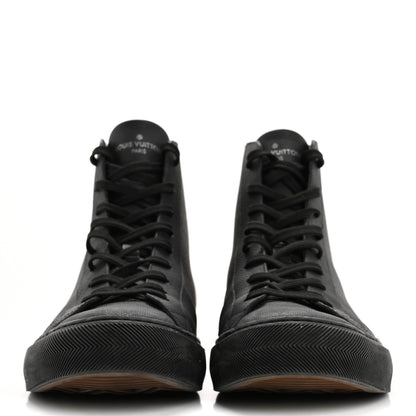 Louis Vuitton Calfskin LV Tattoo Sneaker Boots 8 Black 3 of 14