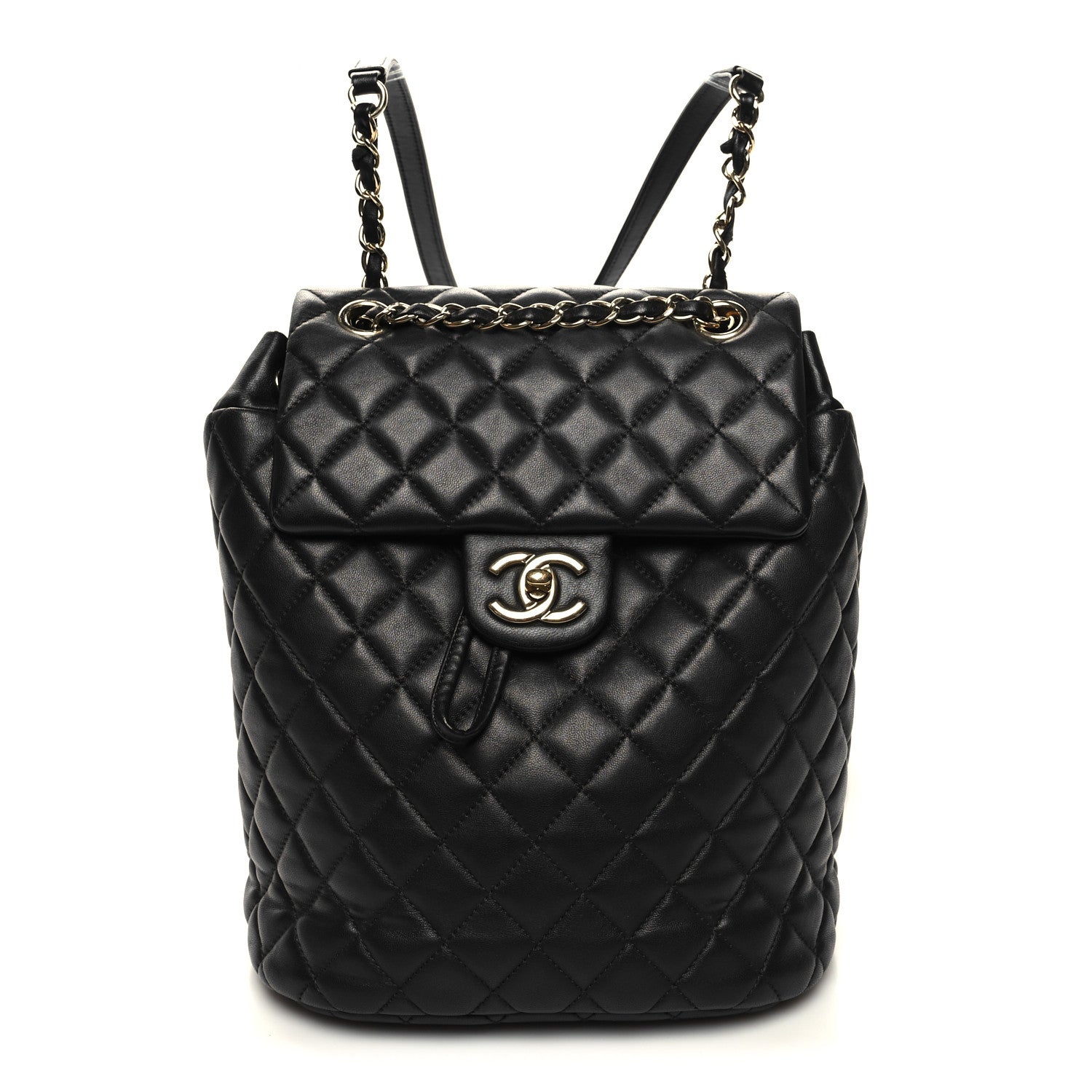 Chanel Calfskin Quilted Small Urban Spirit Backpack Black 1 of 10