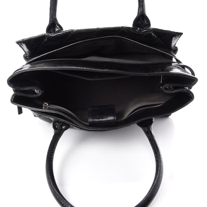 Chanel Glazed Calfskin Quilted Large New Portobello Tote Black 5 of 13