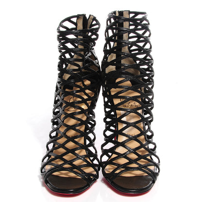 Christian Louboutin Kid Mille Cinque 100 Ankle Boots 39.5 Black 2 of 7