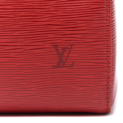 Louis Vuitton Epi Speedy 25 Castillan Red 2 of 10