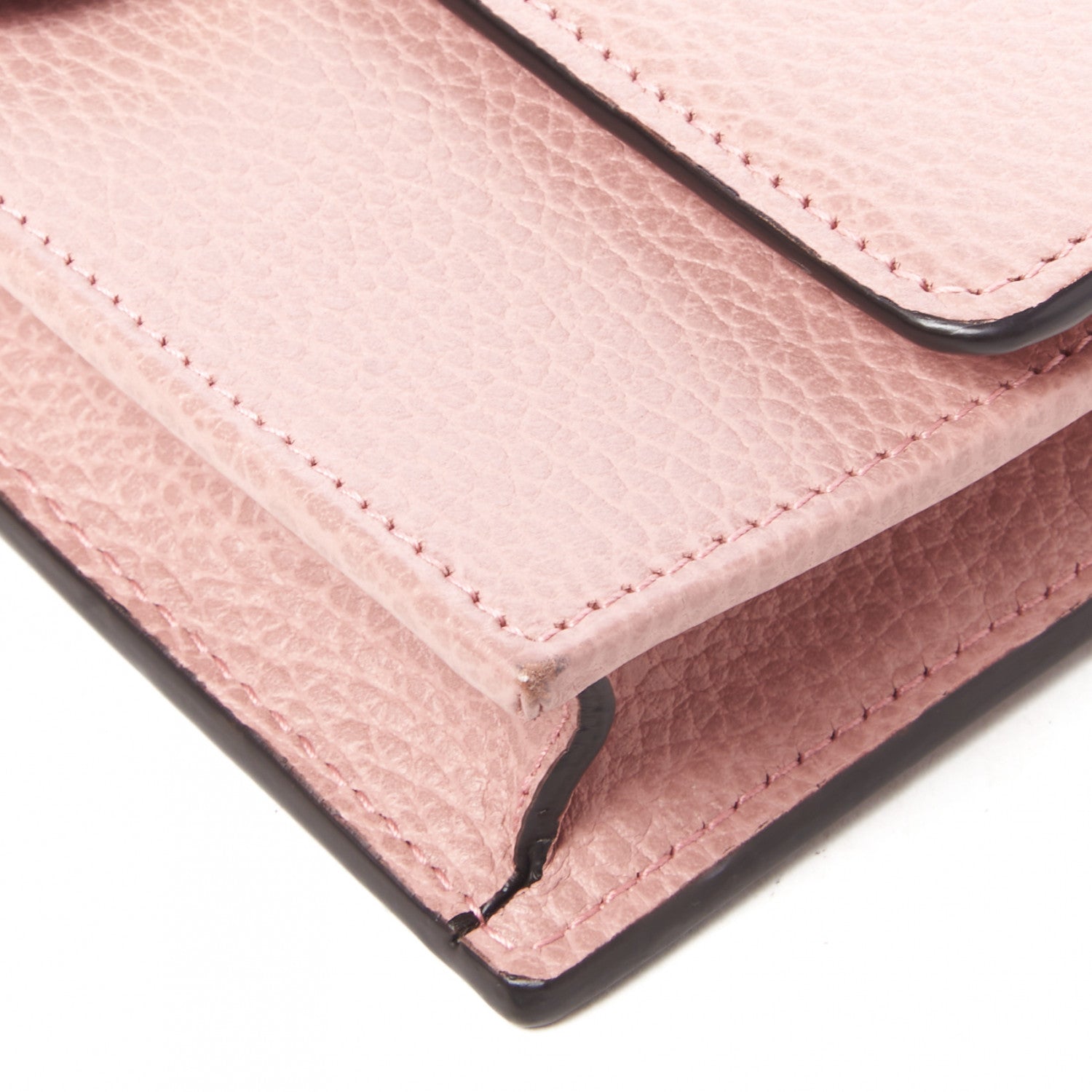 Gucci Dollar Calfskin Interlocking G Chain Wallet Soft Pink 4 of 7