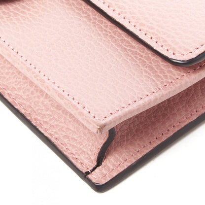 Gucci Dollar Calfskin Interlocking G Chain Wallet Soft Pink 4 of 7