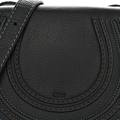 Chloe Calfskin Mini Marcie Round Crossbody Bag Black 7 of 9