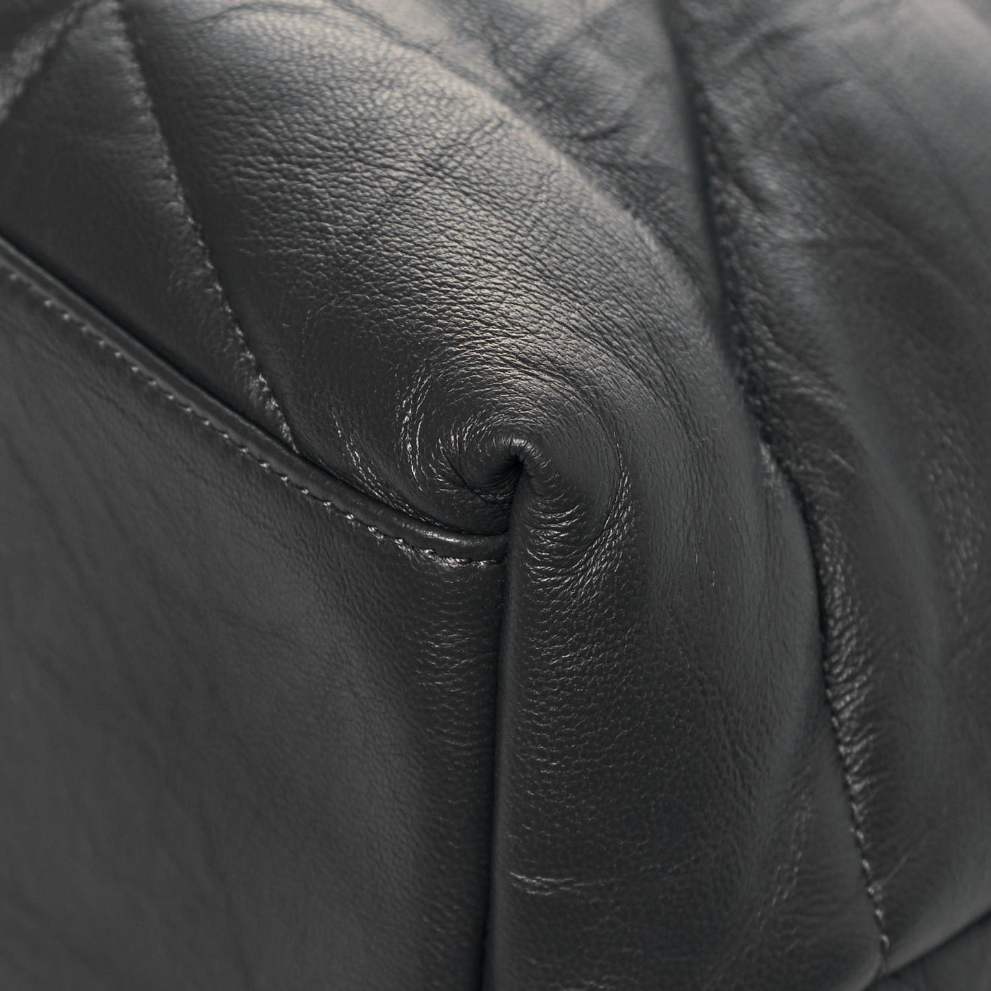 Calfskin Quilted Medium Loulou Puffer Monogram Chain Satchel Storm