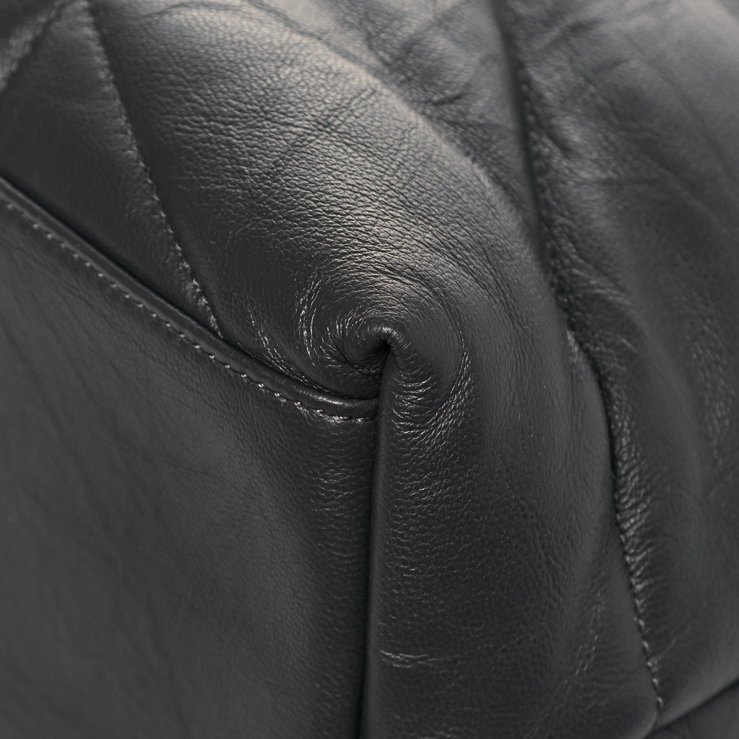 Saint Laurent Calfskin Quilted Medium Loulou Puffer Monogram Chain Satchel Storm 11 of 14