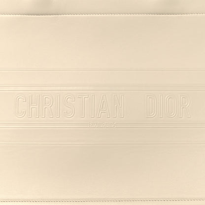 Christian Dior Calfskin Embossed Medium Book Tote Ivory 8 of 13