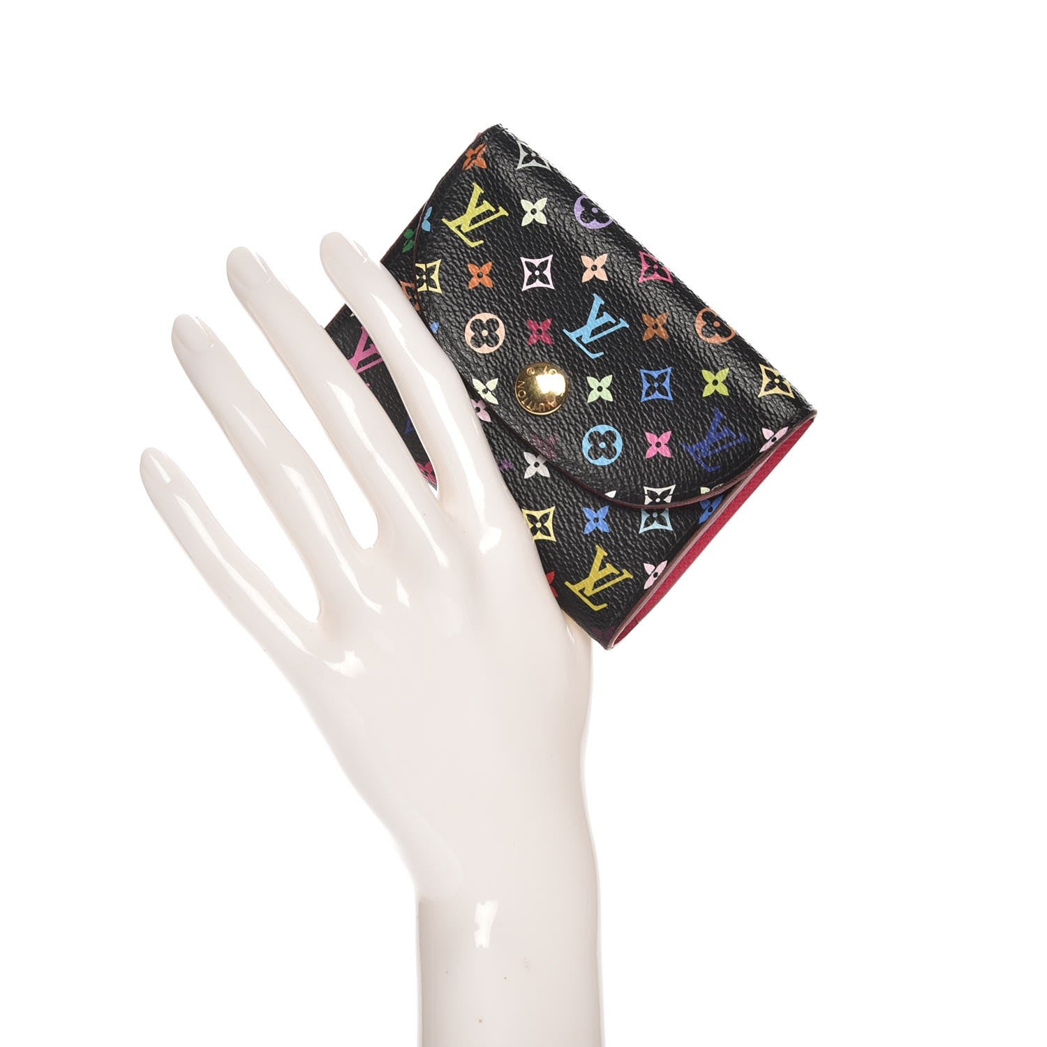Louis Vuitton Monogram Multicolor Business Card Holder Black Grenade 2 of 6