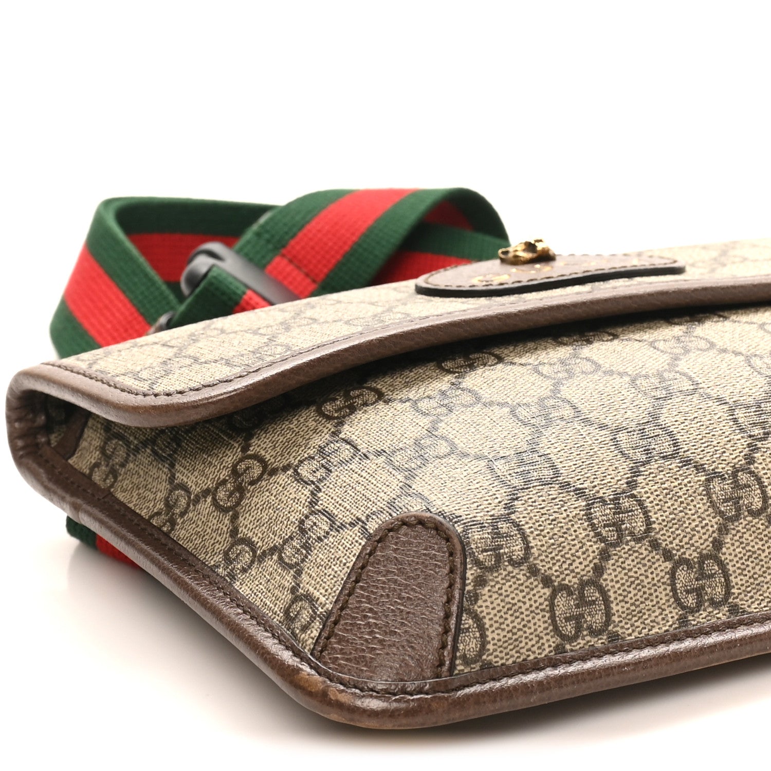 Gucci GG Supreme Monogram Neo Vintage Web Belt Bag Brown 9 of 11