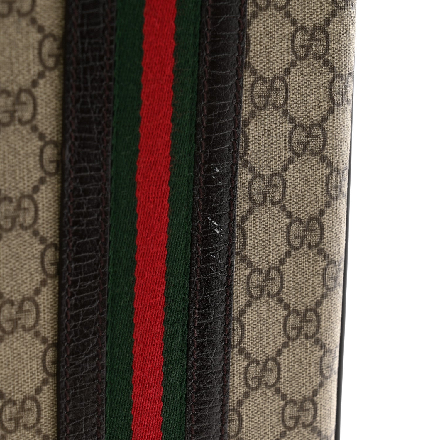 Gucci GG Plus Monogram Small Web Trolley Brown 13 of 13