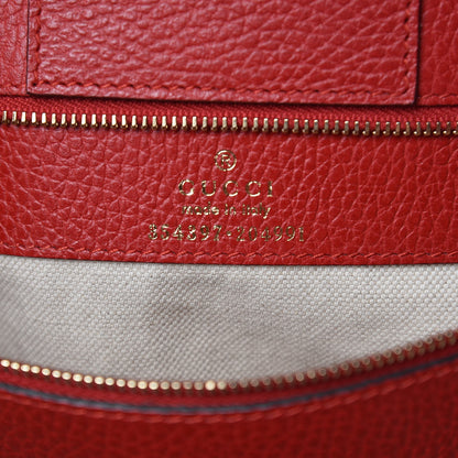 Gucci Dollar Calfskin Medium Swing Tote Red 6 of 9