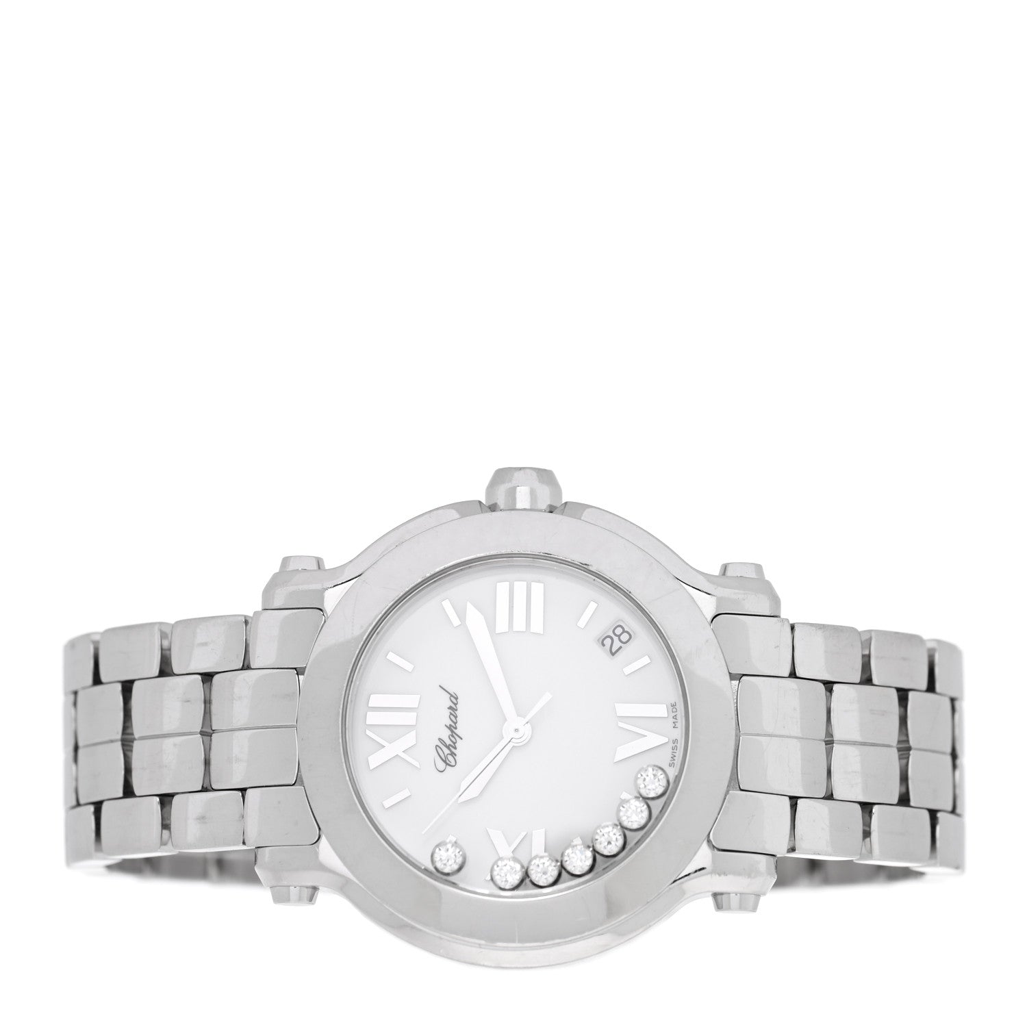 Chopard Stainless Steel 7 Diamond 36mm Happy Sport Quartz Watch 2 of 5