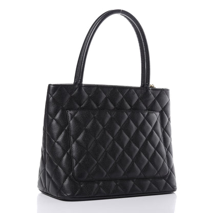 Chanel Caviar Quilted Medallion Tote Black 3 of 10