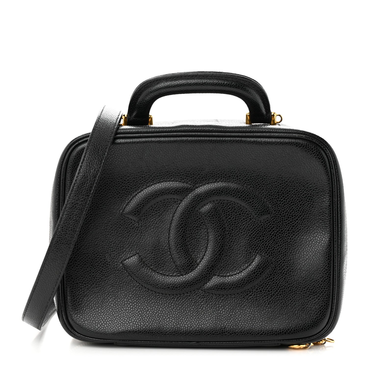 Chanel Caviar Timeless CC Vanity Case Black 1 of 13