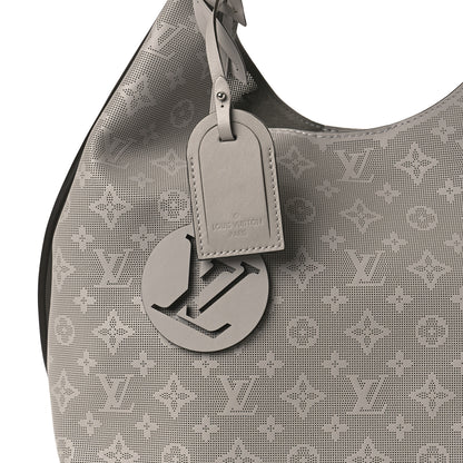 Louis Vuitton Reverse Mahina Carmel Hobo Gris Souris Gray 6 of 8