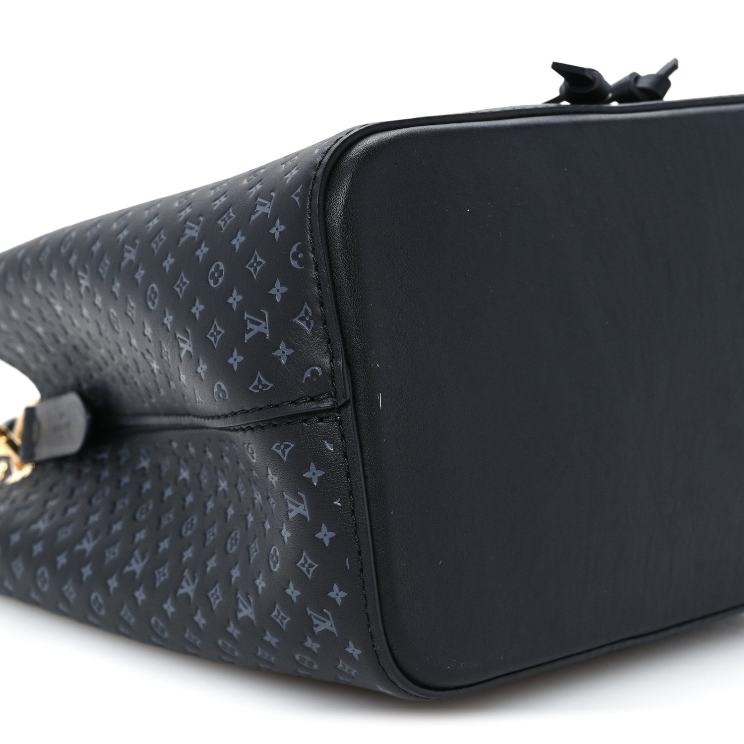 Louis Vuitton Calfskin Nanogram Embossed Neonoe BB Black 9 of 10