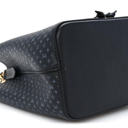 Louis Vuitton Calfskin Nanogram Embossed Neonoe BB Black 9 of 10